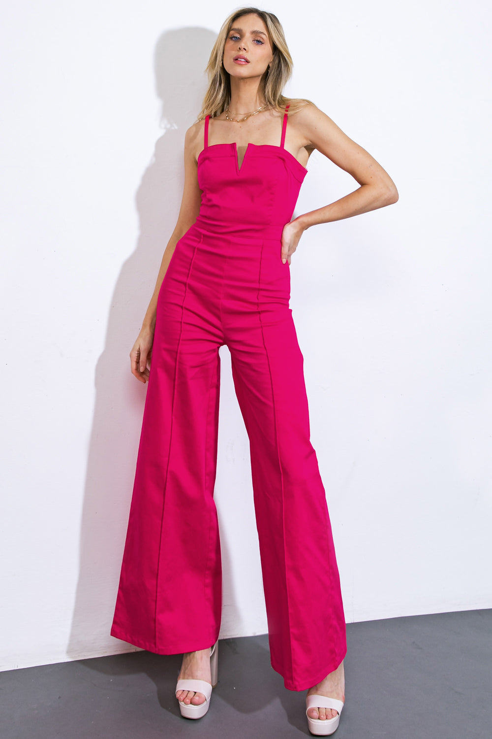 ON ANOTHER NOTE WOVEN JUMPSUIT