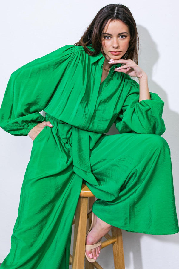 READY FOR TODAY WOVEN JUMPSUIT.