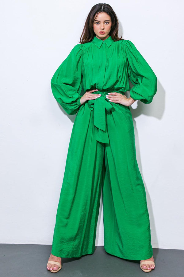READY FOR TODAY WOVEN JUMPSUIT.