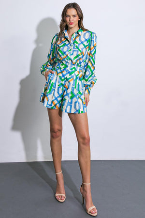 FOR THE OCCASION WOVEN ROMPER.