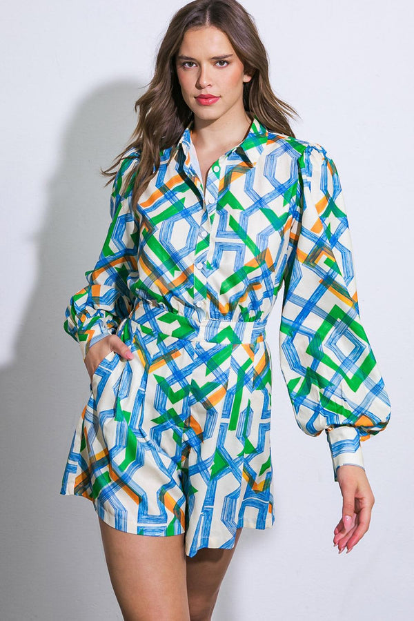 FOR THE OCCASION WOVEN ROMPER.