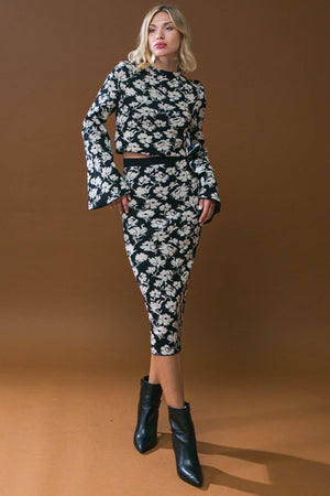 A DAY TO REMEMBER SWEATER MIDI SKIRT.