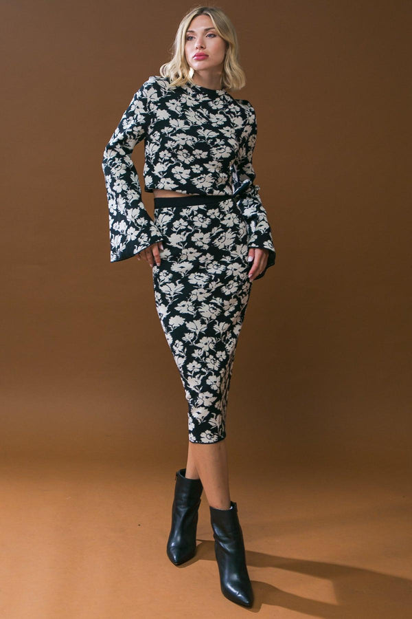 A DAY TO REMEMBER SWEATER MIDI SKIRT.