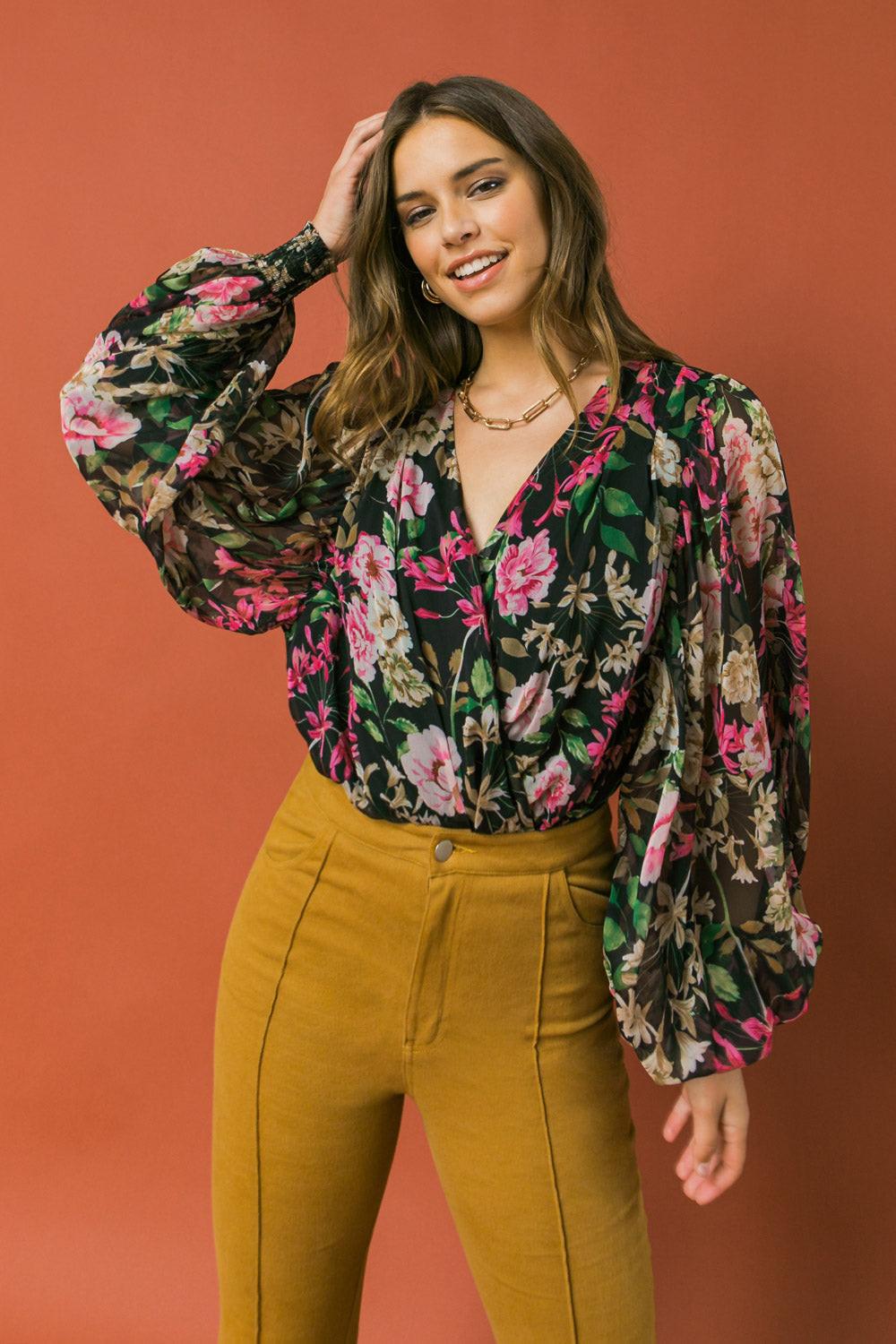 A WHOLE HEARTFUL WOVEN BODYSUIT.