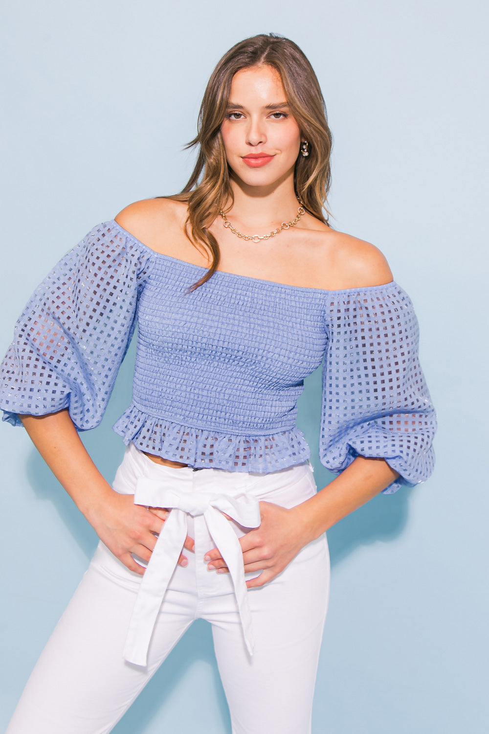 COMPLETE MAKEOVER WOVEN TOP