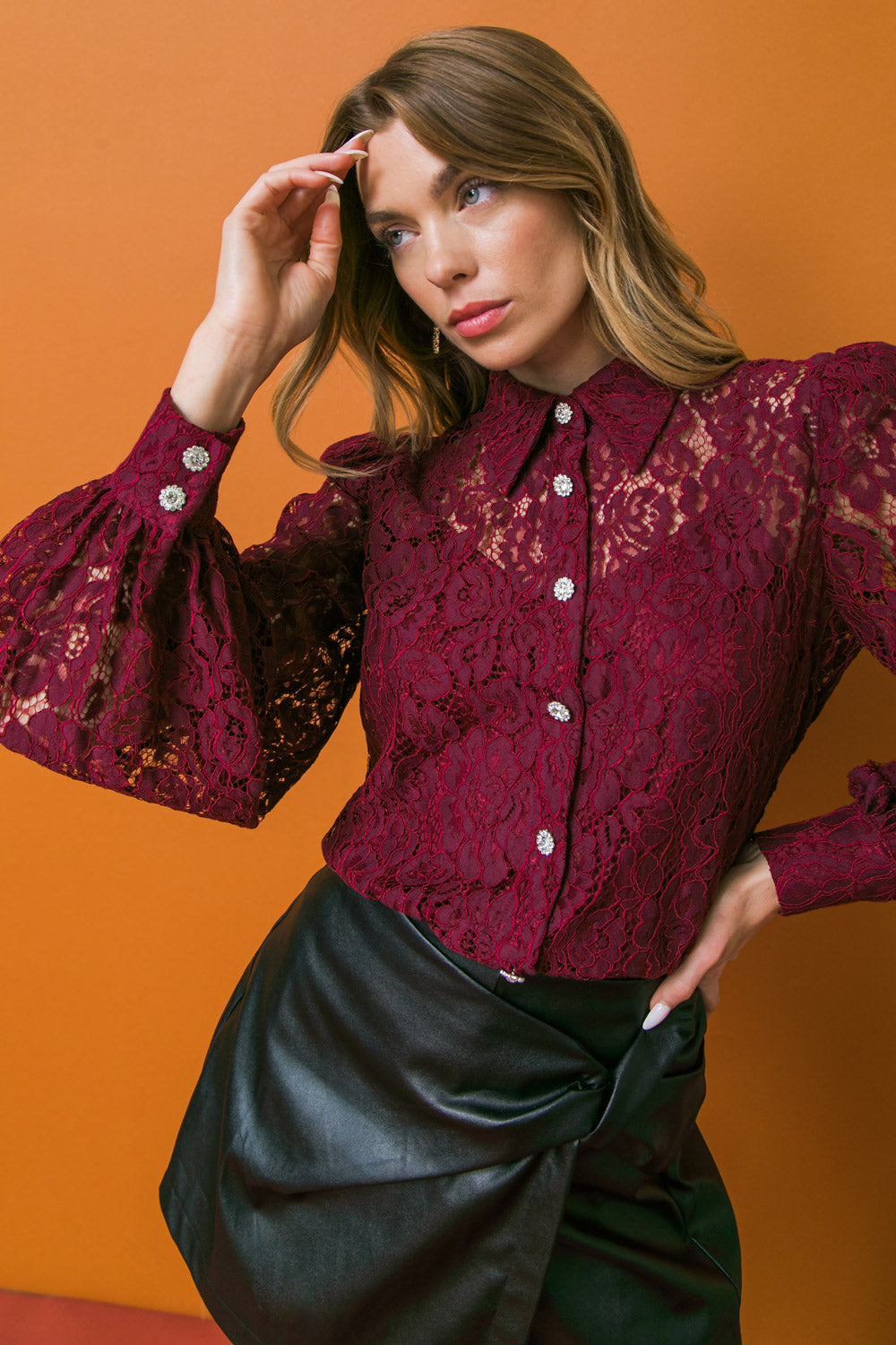 DIFFERENT PATHWAYS LACE TOP