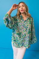I'LL ALWAYS REMEMBER WOVEN OVERSIZED TOP.