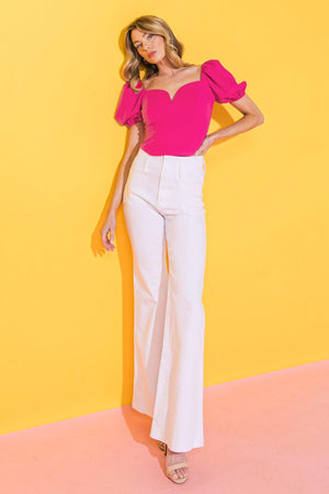 RICH FLEX WOVEN CROP TOP - Flying Tomato - TOPS - Flying Tomato