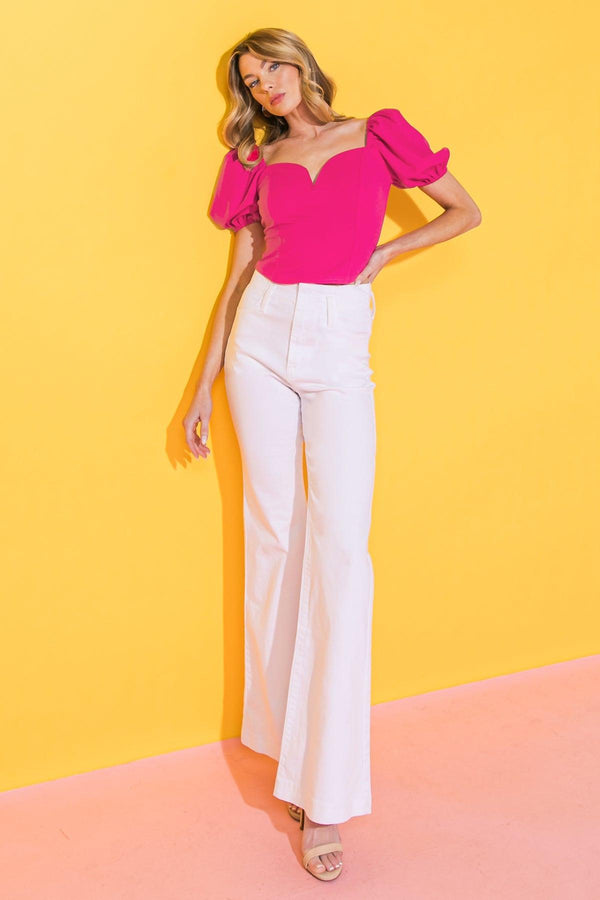 RICH FLEX WOVEN CROP TOP - Flying Tomato - TOPS - Flying Tomato
