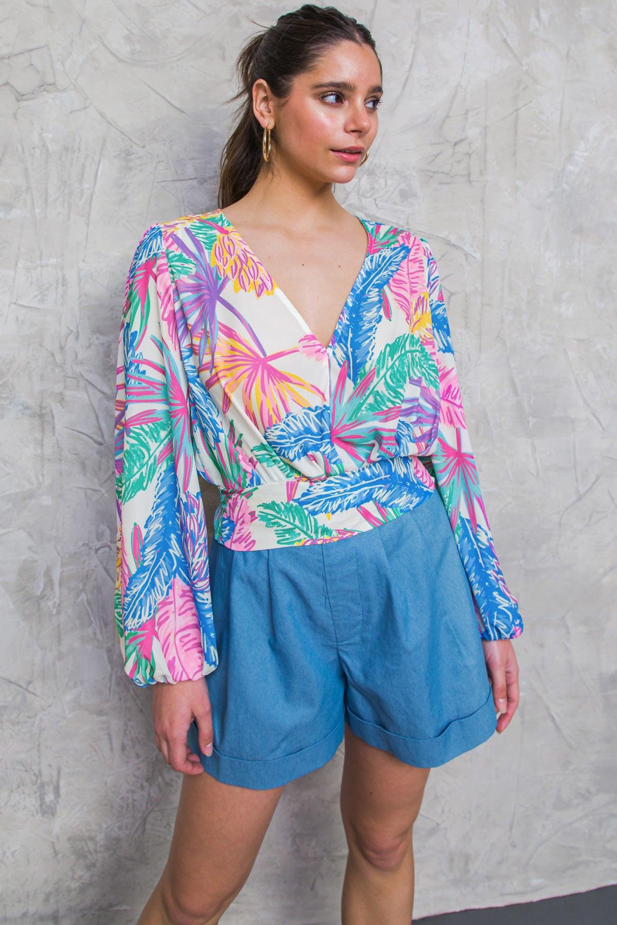 SWEET ONE WOVEN TOP.