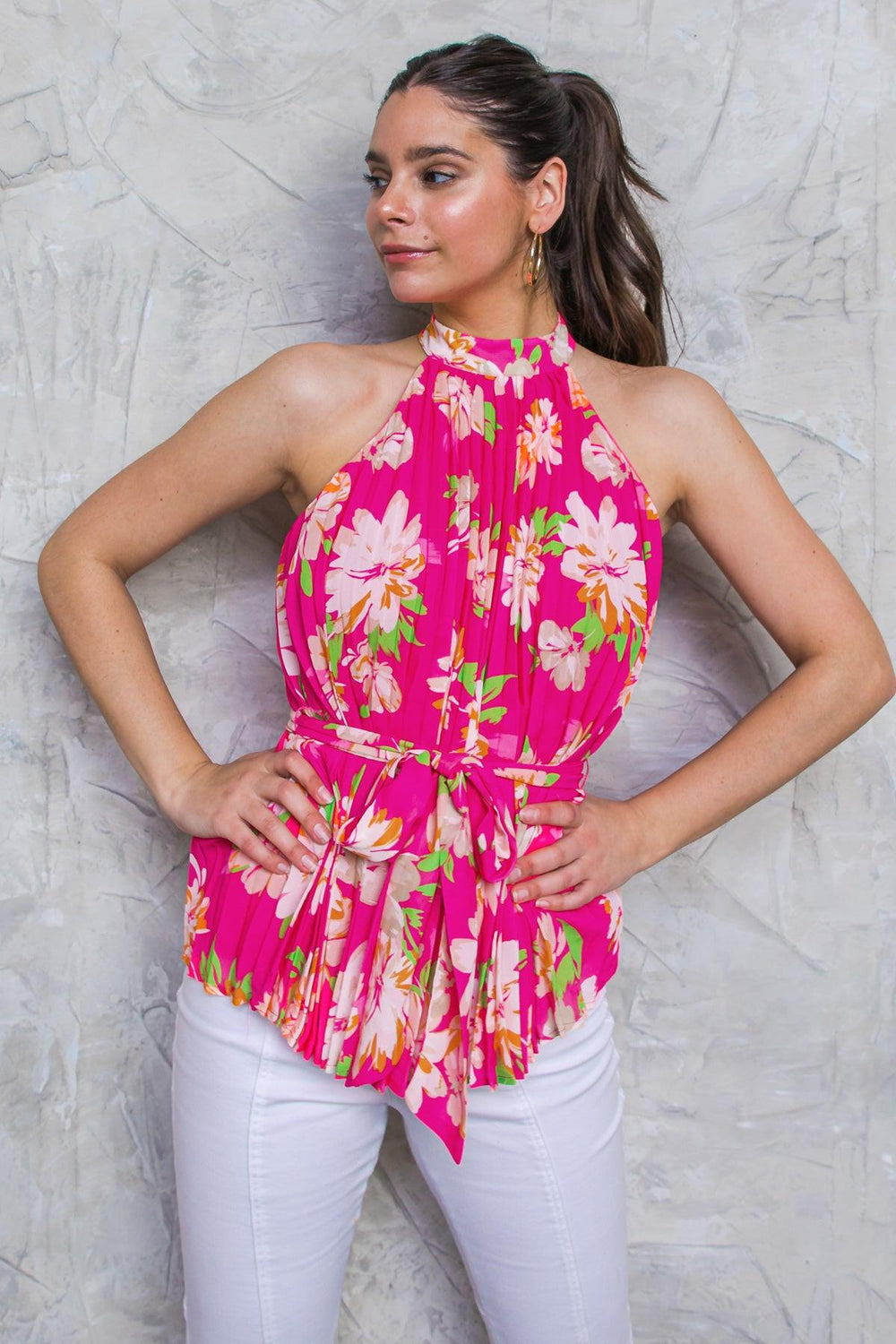CLOSER TO YOU WOVEN TOP.