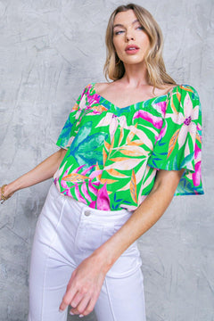 HIGH CLASS WOVEN TOP.