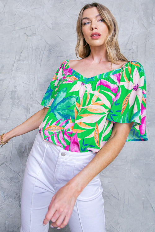 HIGH CLASS WOVEN TOP.