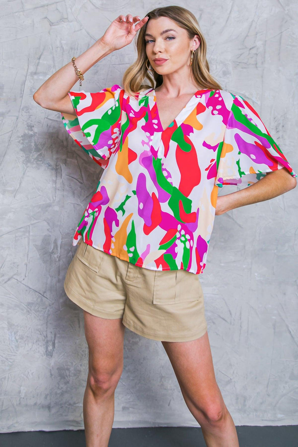 STYLISH SUMMER WOVEN TOP.