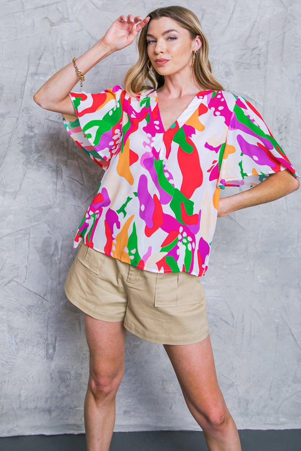 STYLISH SUMMER WOVEN TOP.