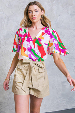 STYLISH SUMMER WOVEN TOP.
