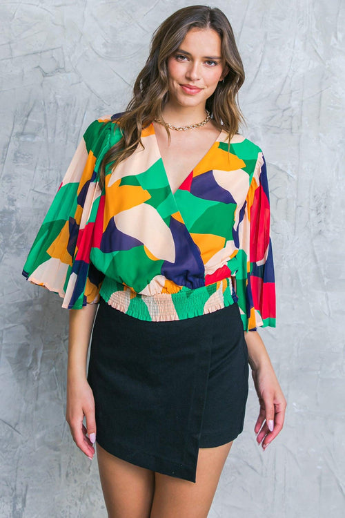 LOOKING MY BEST WOVEN TOP.
