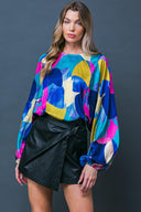 SWEET IMAGINATION WOVEN TOP.