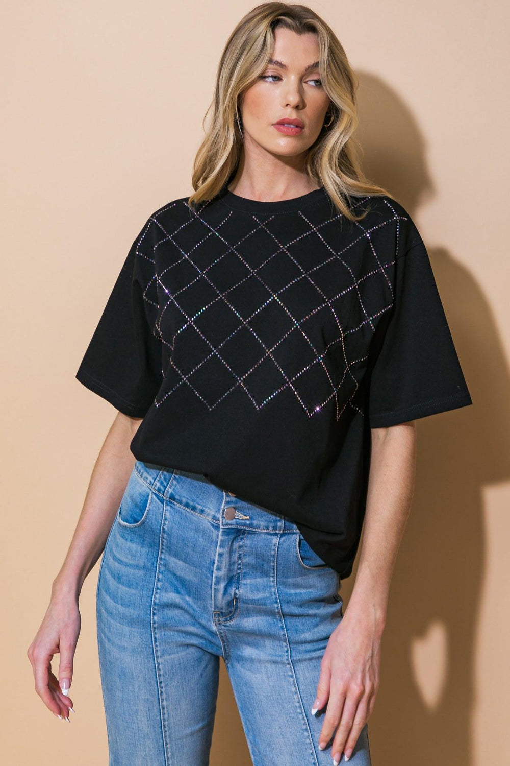 PRETTY PERCEPTION KNIT TOP.