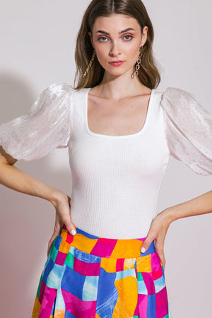 STARTING OVER KNIT BODYSUIT.
