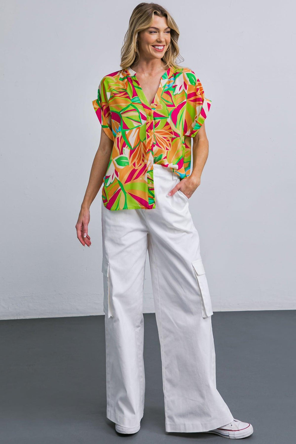 FAVORITE ICON WOVEN TOP.