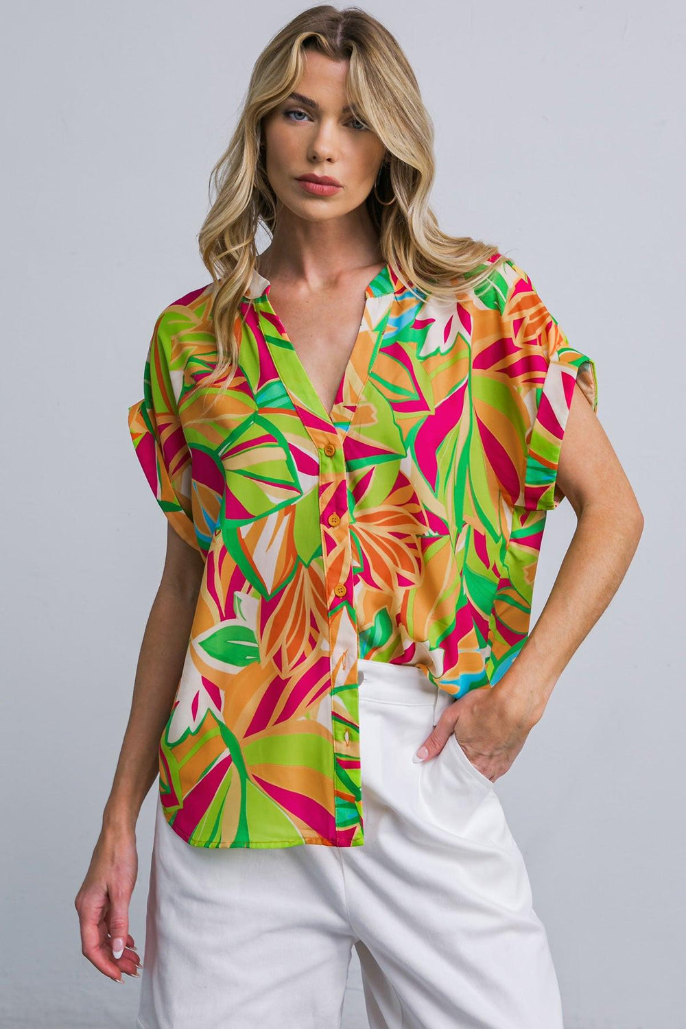 FAVORITE ICON WOVEN TOP.