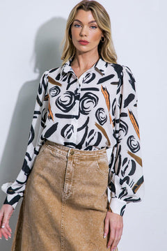 MAIN EVENT WOVEN TOP.
