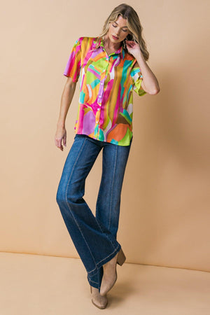ELEVATED OPTION WOVEN TOP.
