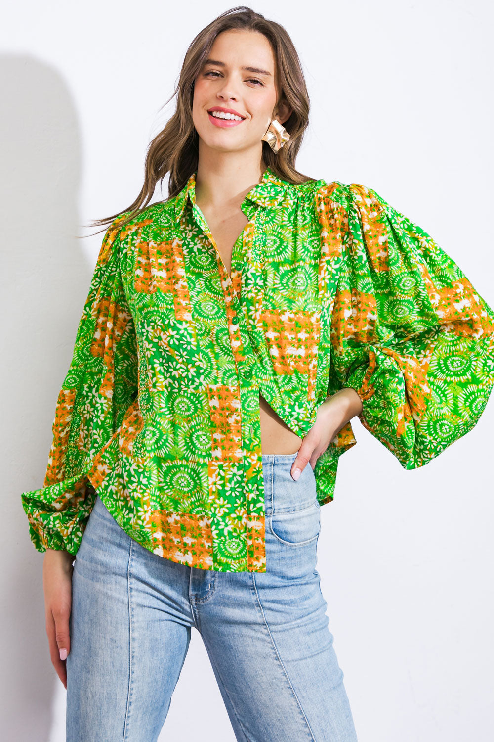 ALL OF MY LOVE WOVEN TOP