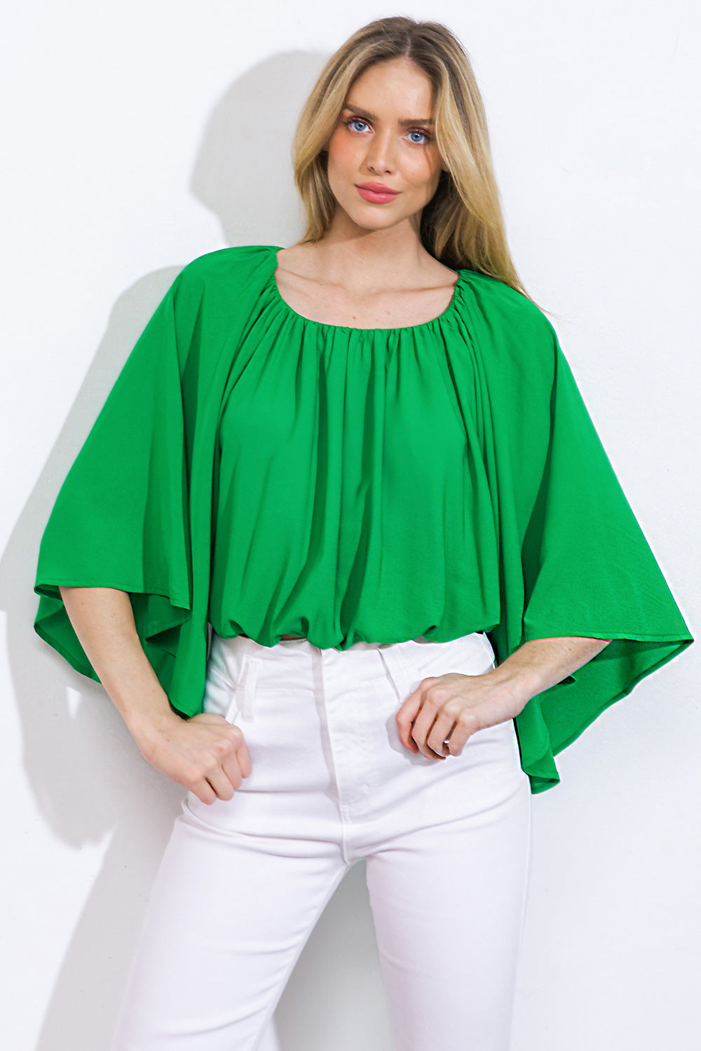 THE PERFECT MATCH WOVEN TOP