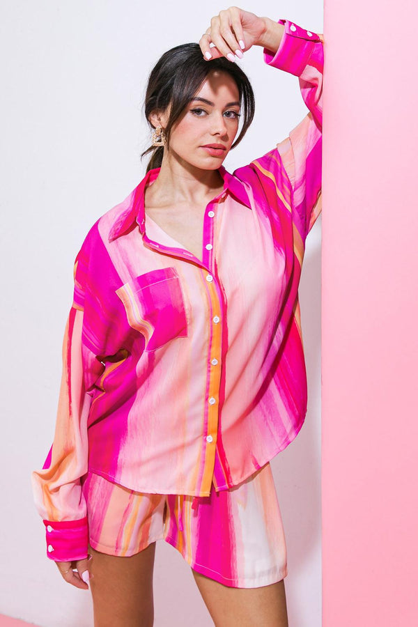 TAKE THE LEAD WOVEN TOP.