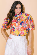 I CROSS MY HEART WOVEN TOP.
