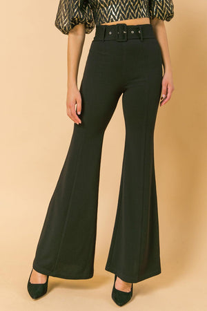 COUNTDOWN THE HOURS WOVEN FLARED PANTS - Flying Tomato - PANTS - Jealous Tomato