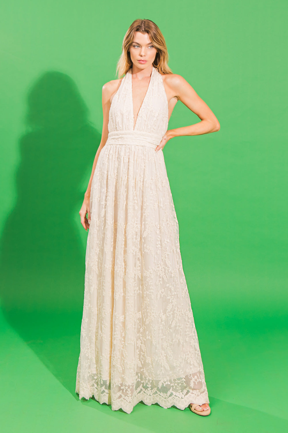 OWN THE ATTENTION WOVEN MAXI DRESS