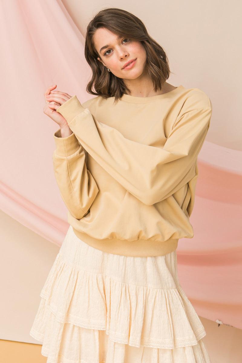 KNOWN TO BE COZY SWEATSHIRT.