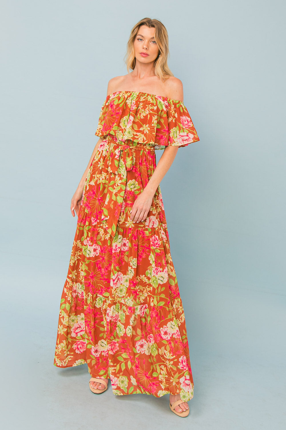 LOVING YOU TRULY WOVEN MAXI DRESS