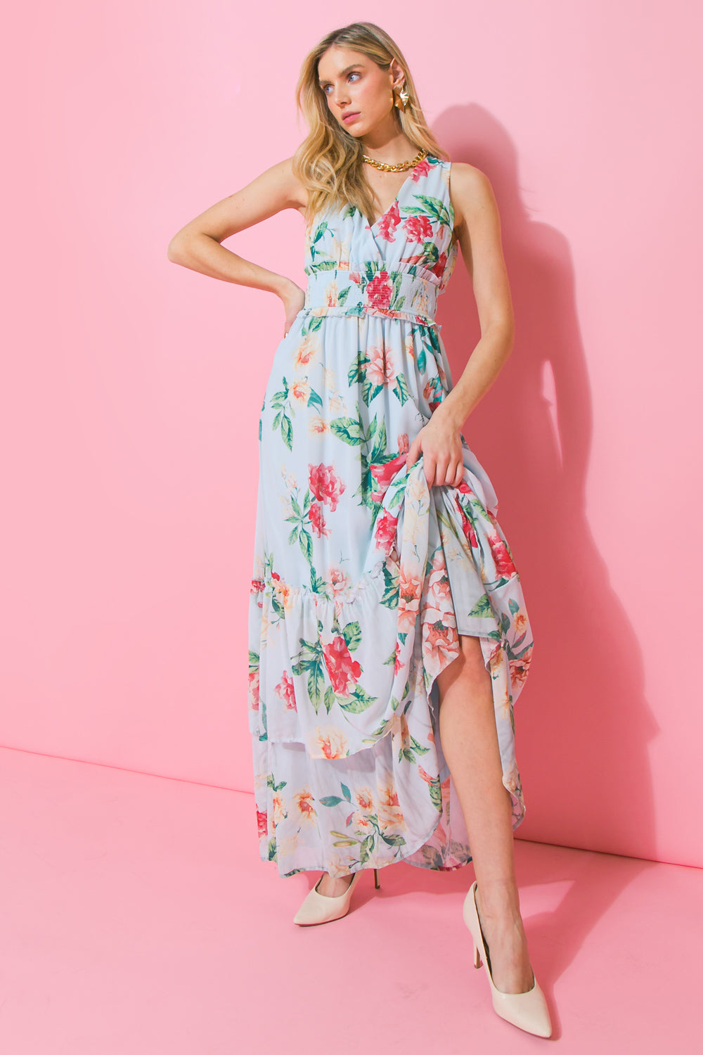 TRUE AS CAN BE WOVEN MAXI DRESS