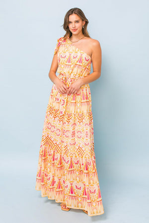 IN HARMONY WOVEN MAXI DRESS.