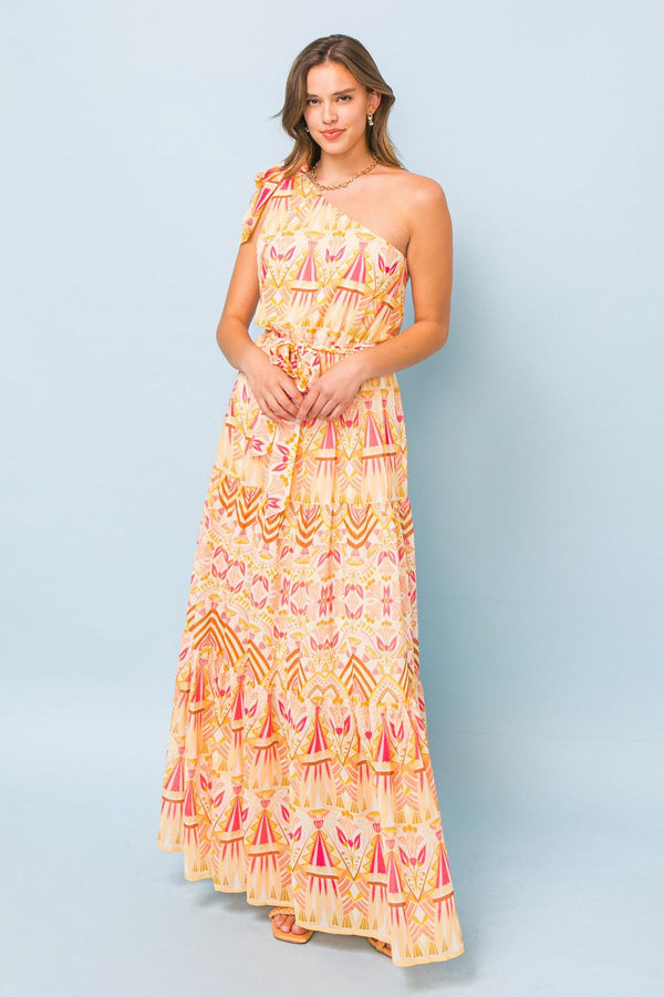IN HARMONY WOVEN MAXI DRESS.