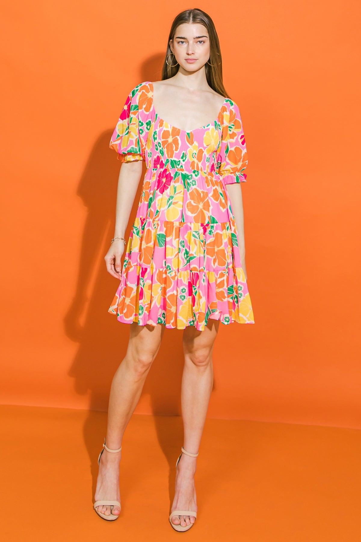 PINK TOO TRENDY WOVEN MINI DRESS - Flying Tomato - DRESSES - Flying Tomato