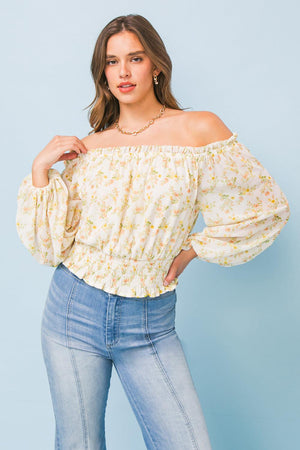 OUT TONIGHT WOVEN TOP.