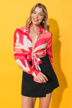 GOOD TIMES ONLY WOVEN TOP.