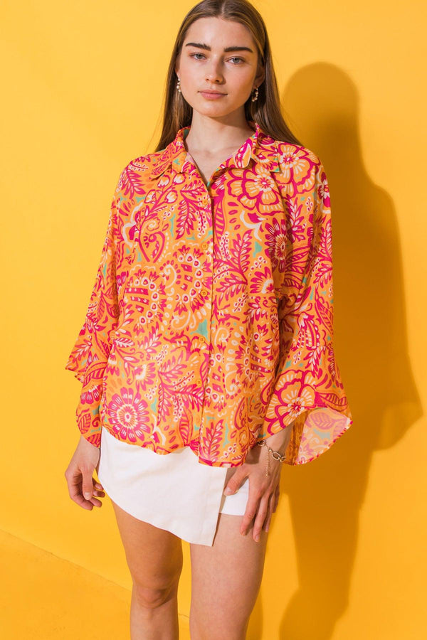 I'LL ALWAYS REMEMBER WOVEN OVERSIZED TOP.