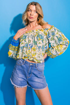ISLAND FEVER WOVEN TOP.