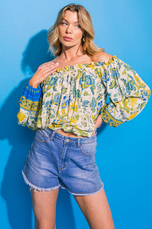 ISLAND FEVER WOVEN TOP.