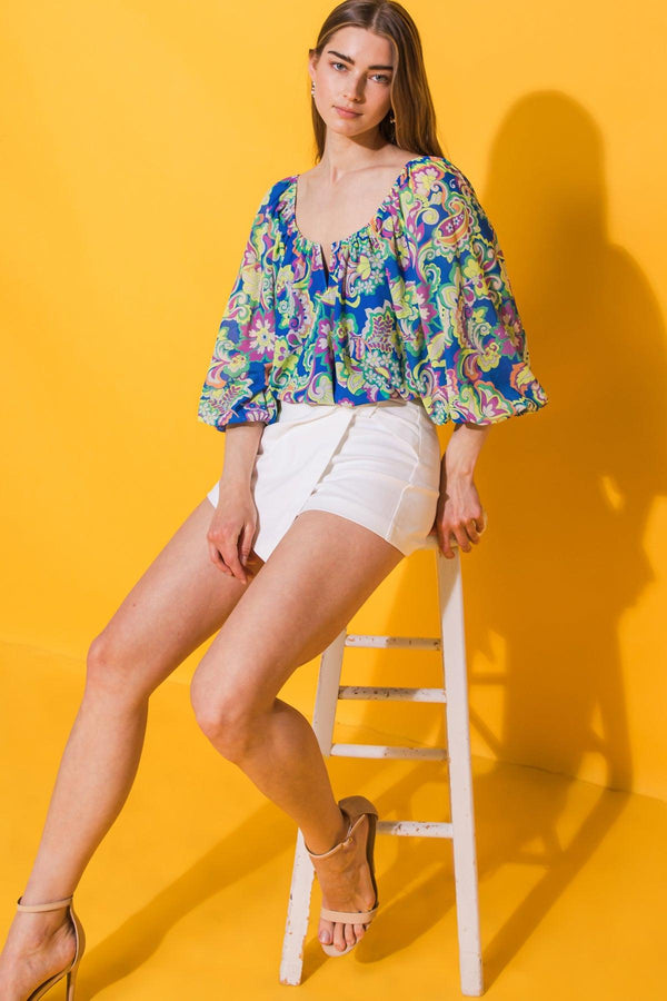 PINE ISLAND WOVEN TOP.