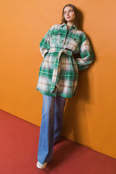 SWEET EVENINGS WOVEN MIDI JACKET.