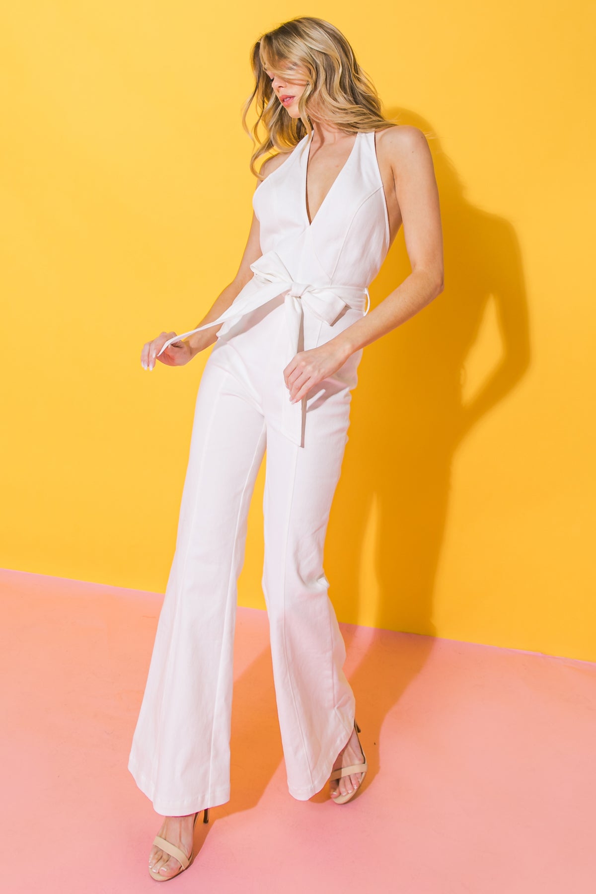 HAPPY EVER AFTER STRETCH TWILL JUMPSUIT
