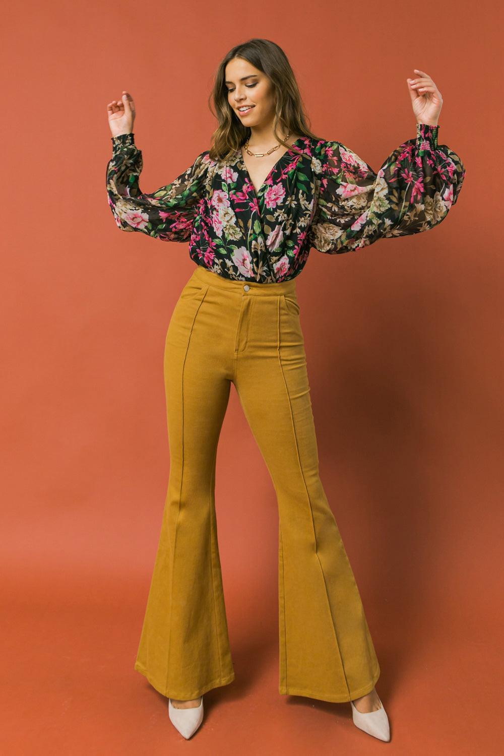 A WHOLE HEARTFUL WOVEN BODYSUIT.