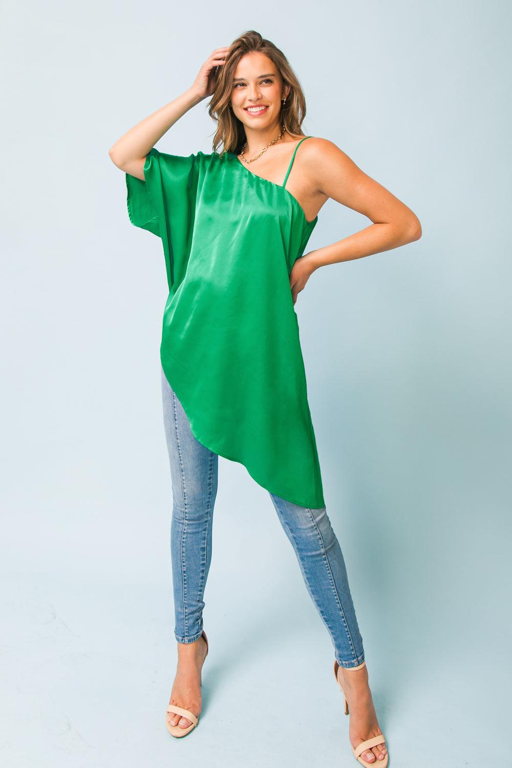 MALIBU SUNSET SATIN TOP - Flying Tomato - TOPS - Flying Tomato